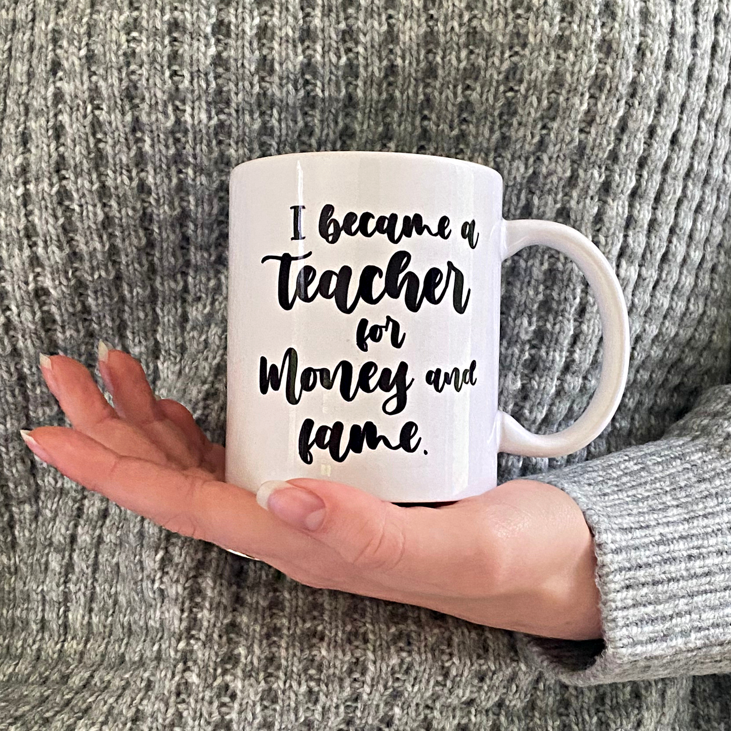 MUG : "I became a teacher for money and fame"
