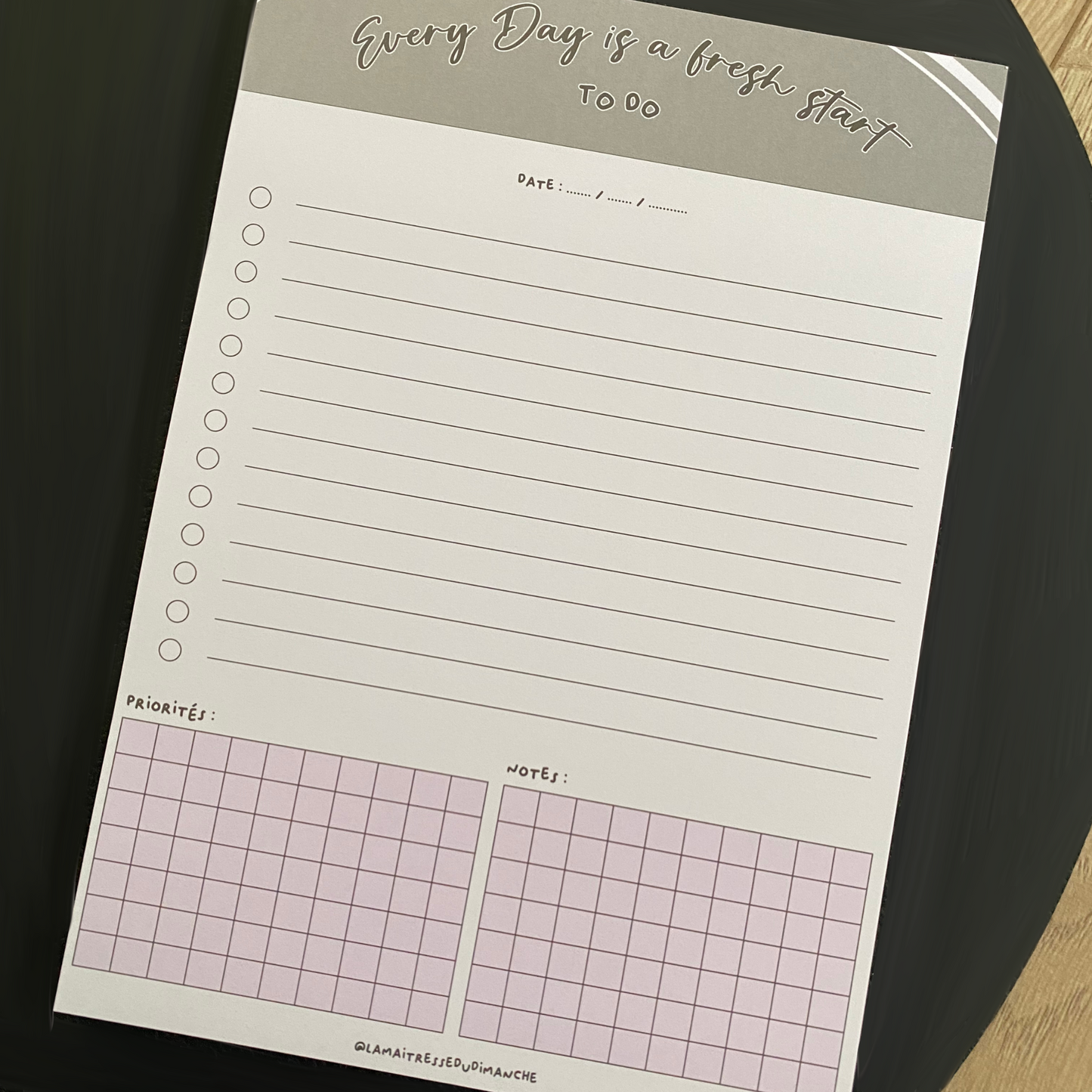 TO DO "MINIMALISTE ROSE"