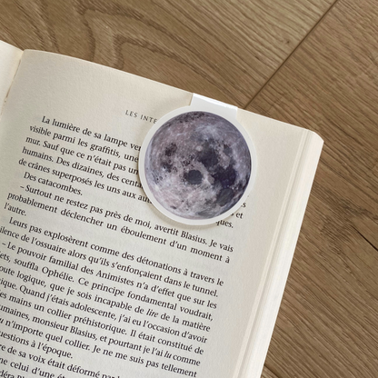 Marque-pages aimanté "Lune"
