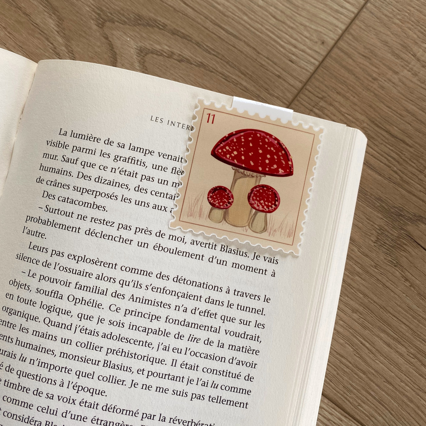 Marque-pages aimanté "Champignons"